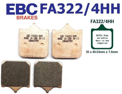 Front brake pads fa322 4hh - front,