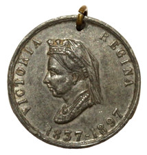 BRITISH MILITARY CAP BADGES, Commemorative Medal, Queen Victoria Diamond Jubilee