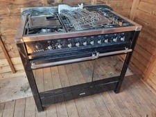 Smeg A2BL-8 Gas Cooker Oven Hob Free standing cooker Black Used