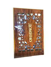 Luxury 28 Pc Traditional Dominoes Set Double-Six  Wood Case Family Game