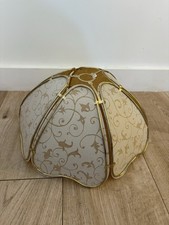 Vintage Paper Lamp Shade Gold