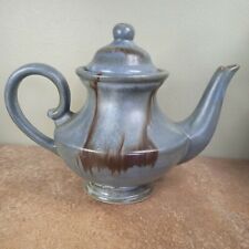 Vintage, Blue Mountain Pottery (BMP) Teapot, 1.5 Pints Capacity, Slate Blue VGC