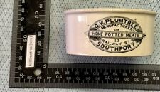 1890’s Standard Size Transferred Printed Meat Paste Pot - PLUMTREE - #A (J836)