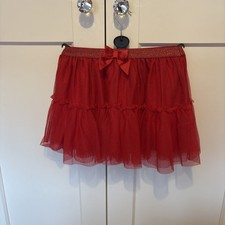 Girls H&M Red Tulle Skirt With