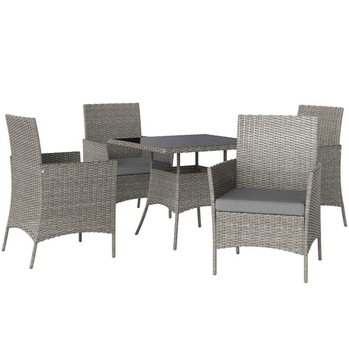Outsunny rattan outdoor dining - outsunny,