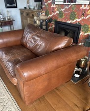 Vintage Leather Sofa, Brown, 2-Seater