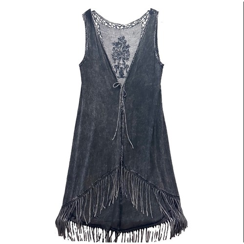 Party acid wash - wash, fringe
