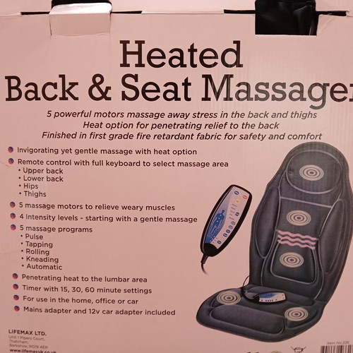 Lifemax heated back and seat - lifemax,
