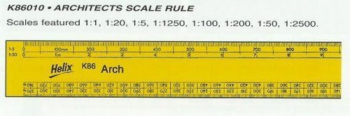 K86010 architects scale rule - k86010,