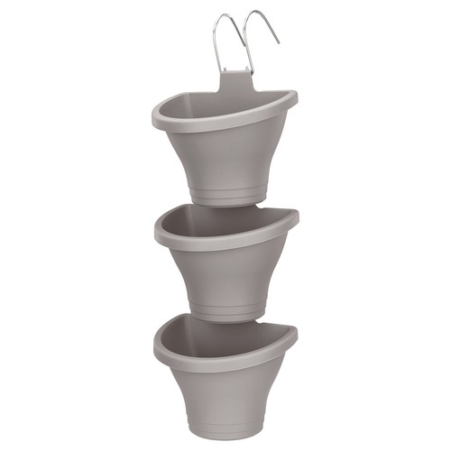 3pcs stackable wall planters - wall,