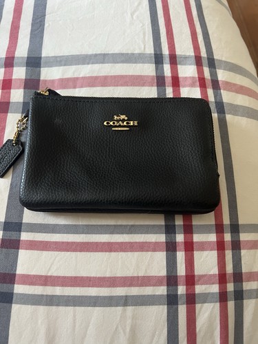 Coach double zip purse - zip, in