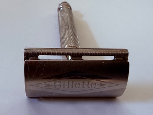 Vintage gillette silver - gillette,