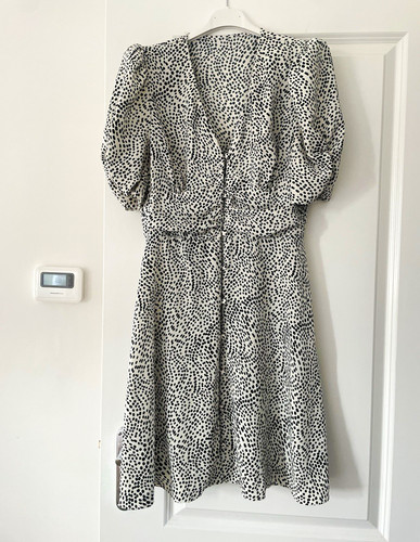 Primark white black polka - &,
