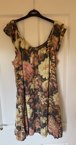 Next floral linen blend - floral,