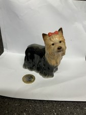 Yorkshire Terrier Yorkie Small Ceramic Figurine Possibly B+G or Goebel Uk Only 