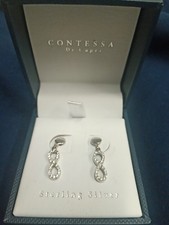 Sterling Silver Infinity Drop