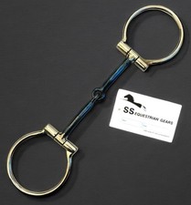 D-Ring Snaffle Sweet Iron Blue Alloy Bit Horse Bits Equestrian 5”