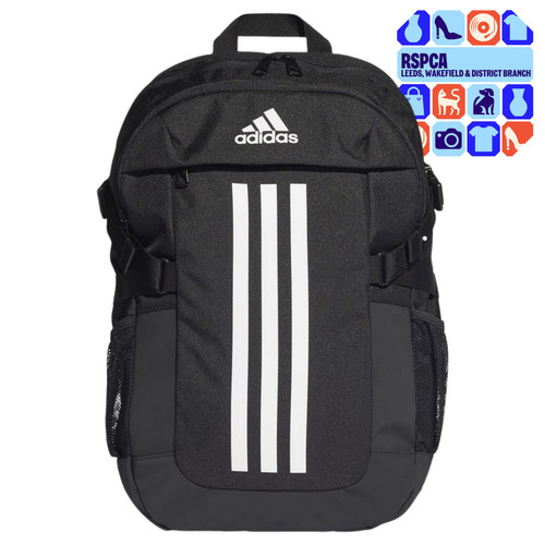 Adidas black power backpack - black, vi