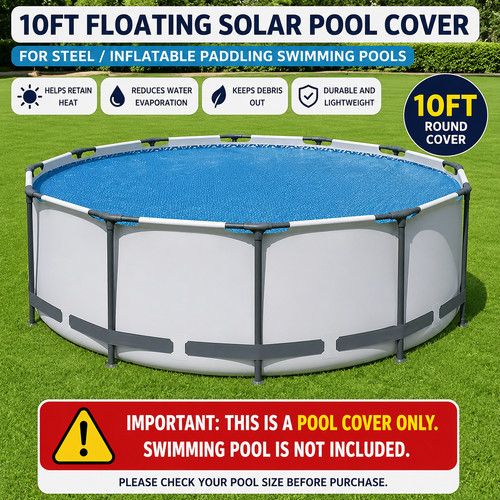 10ft solar pool - solar, floating