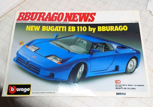 1992 vintage bburago bugatti - vintage,