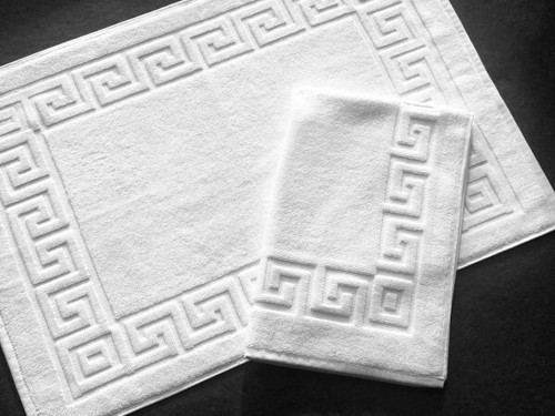 Greek style bath mats non - greek,
