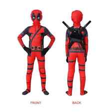 BEST CHOICE；Deadpool Costume Cosplay Kids Bodysuit HALLOWEEN Fancy Dress Party
