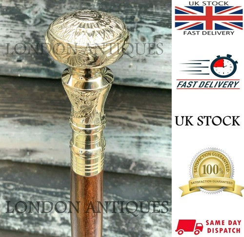 Foldable wooden walking stick - wooden,