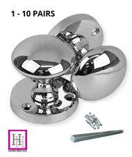 Chrome MODERN Internal Round Door Knobs Mortice Interior Door Handles 1-10 SETS