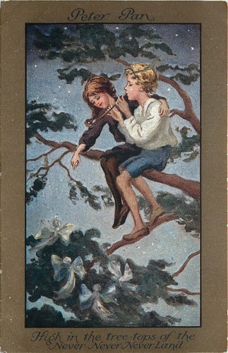 Peter pan postcard - peter,