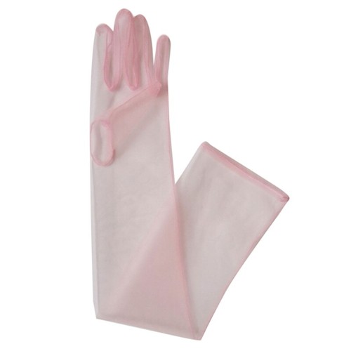 Ladies long elbow gloves - long,