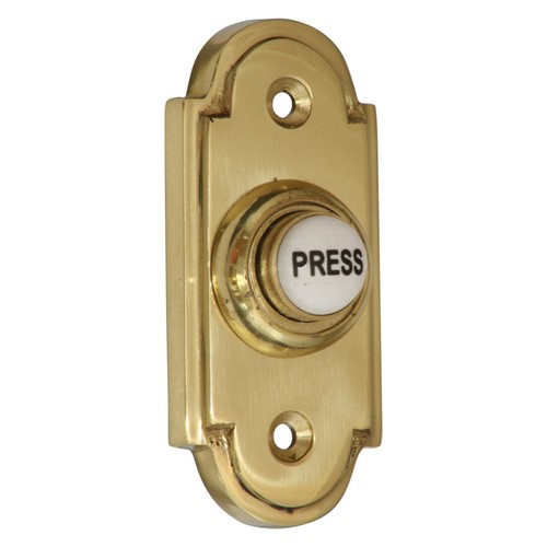 Solid polished brass shaped - solid,