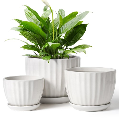 Ceramic plant pots - set, of
