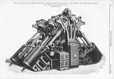 FLEMING & FERGUSON Paisley Engines for the Steam Tug 'Mana' Antique Print 1890