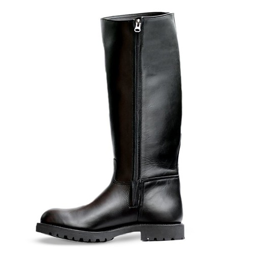 Handmade tall black leather - tall,
