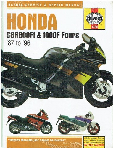 Honda cbr600f1 cbr1000f1 incl - honda, (incl