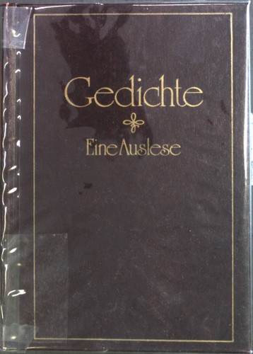 Gedichte eine auslese ute - eine, auslese.