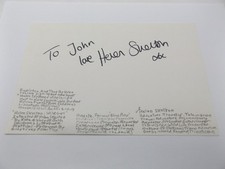 8" x 5.5" AUTOGRAPH BOOK PAGE