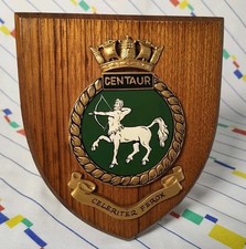 HMS Centaur plaque shield Royal Navy RN
