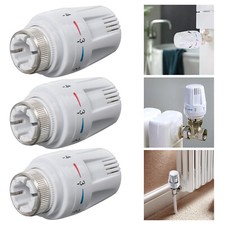 3x Thermostat Head TRV