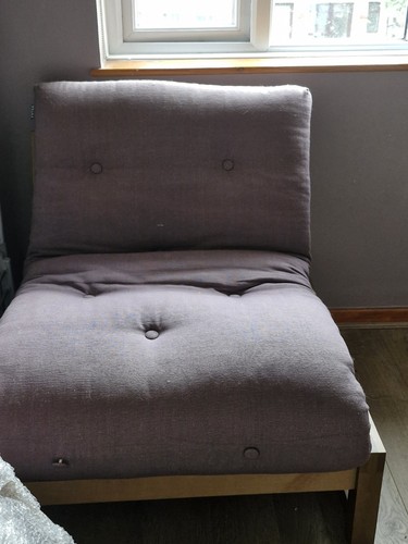 Futon sofa bed with lilac - sofa,