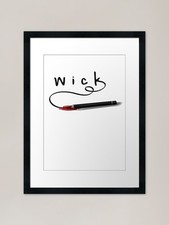 Wick Pencil Framed Art Print