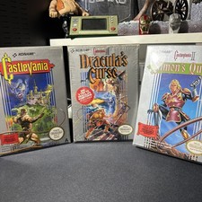 📼 Nintendo  NES- Castlevania Bundle - 1 &2 & 3 - VGC- In Protective  Covers -