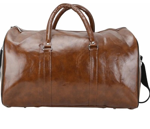 Vintage faux leather duffle - faux,
