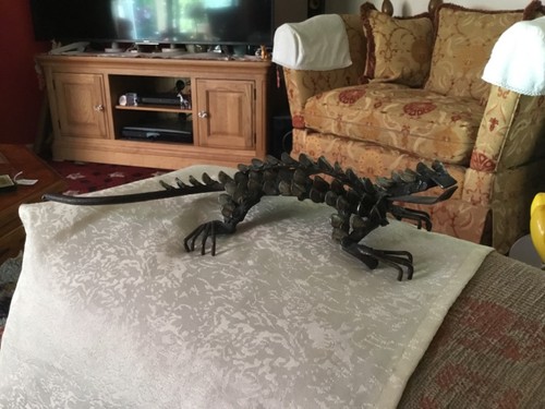 Handmade metal lizard - metal,