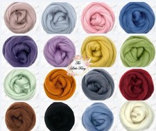 Needle/Wet Felting Corriedale Wool Roving/Tops Lovely Choice of Colours 6g