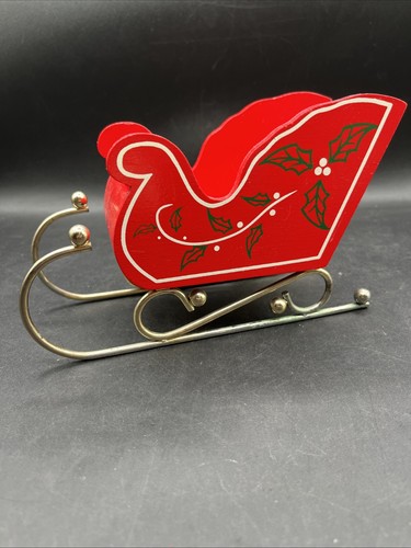 Vintage red wooden decorative - wooden,