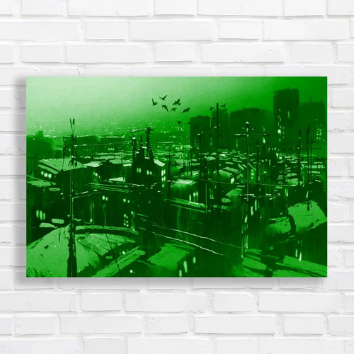 Abstract urban city painting - city,