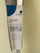 Croydex Module Shower Curtain Rail Chrome New Sealed