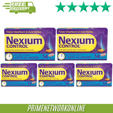 5x - 14 Nexium Control Heartburn Relief, Indigestion & Acid Reflux – 70 Tablets
