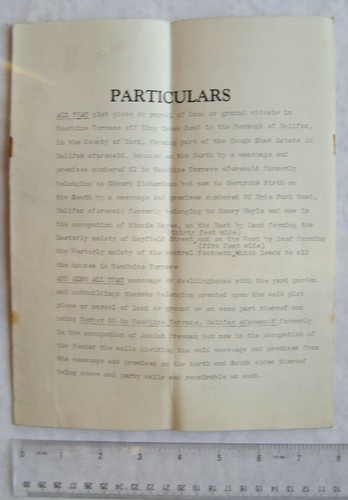 1938 signed sales particulars